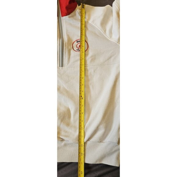 Vintage Nordica 1/2 Zip Fleece Pullover Medium Ski White & Red Made In Canada - Picture 9 of 12